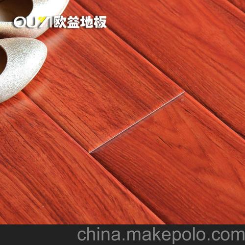 欧益 强化复合仿实木木地板红檀香12mm地暖镂洗钻石面 厂家直销